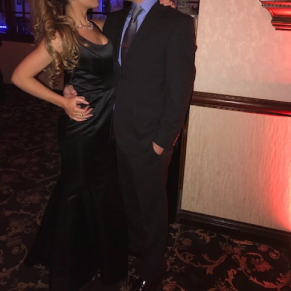 Hailey Paige Long black evening gown